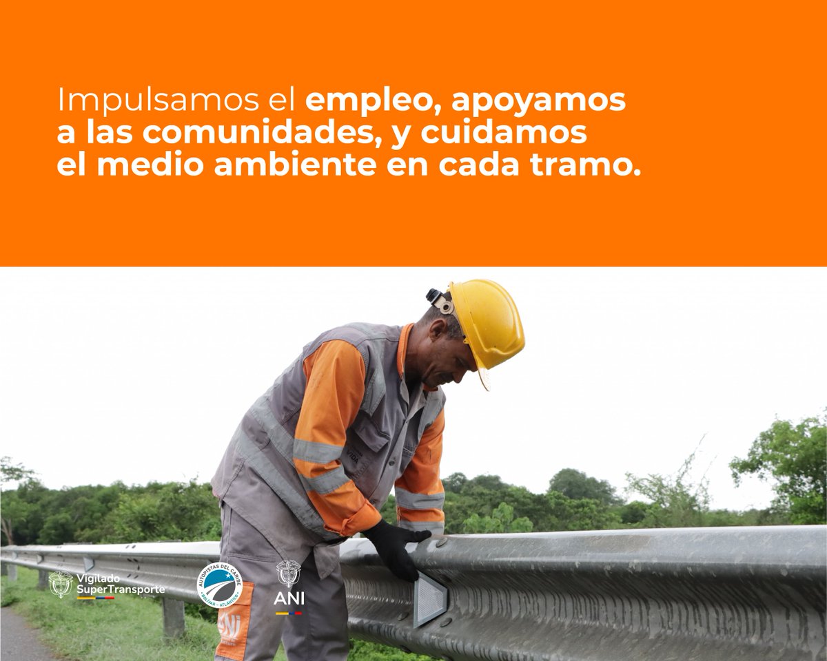 aucaribe's tweet photo. Conectamos 2 departamentos, impulsamos el desarrollo regional y trabajamos cada día por una movilidad más segura, eficiente y sostenible 🌎🛣️
Desliza y descubre por qué esta concesión es clave para el futuro de la región Caribe 👉🏻
#ConectividadQueTransforma https://t.co/CPbeb6BKVa