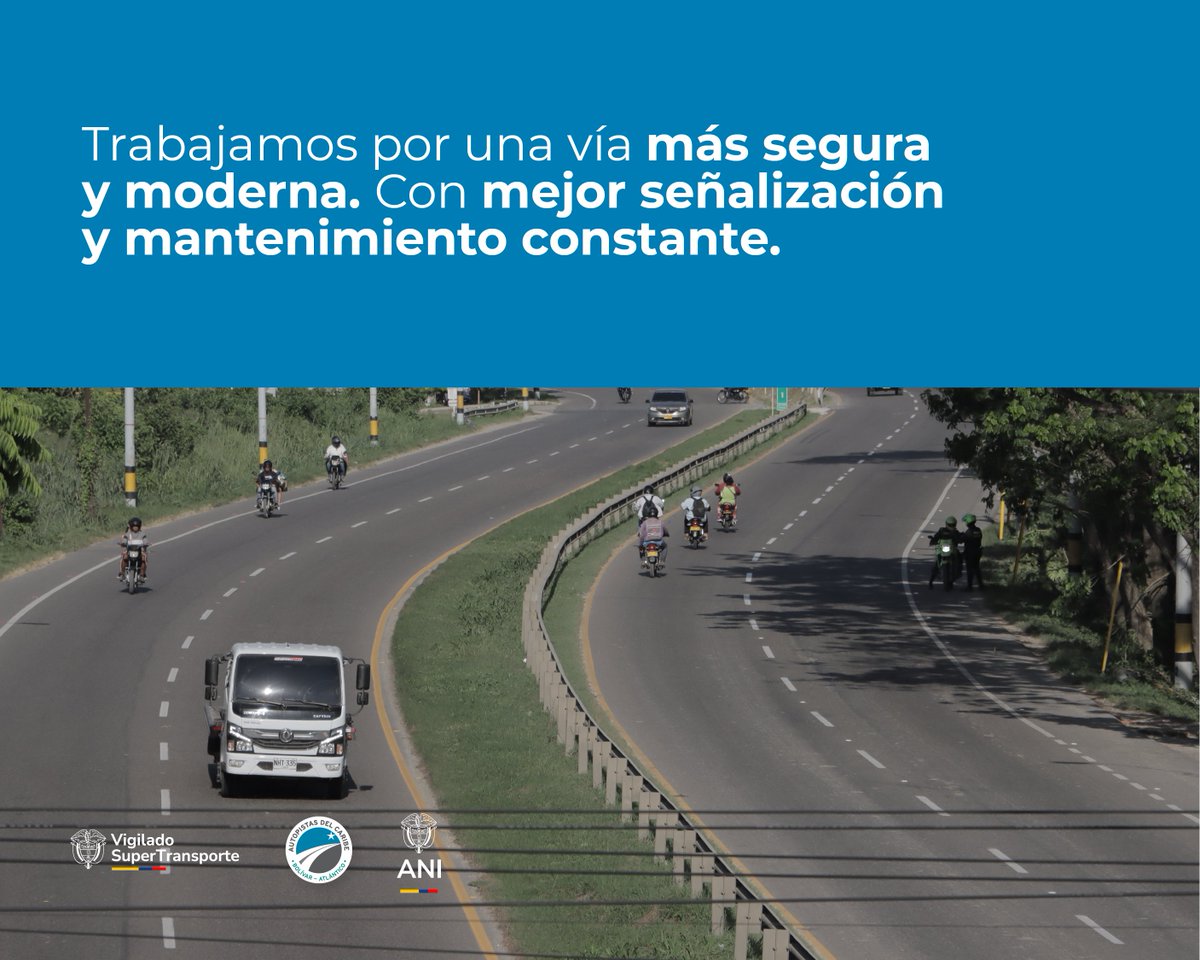 aucaribe's tweet photo. Conectamos 2 departamentos, impulsamos el desarrollo regional y trabajamos cada día por una movilidad más segura, eficiente y sostenible 🌎🛣️
Desliza y descubre por qué esta concesión es clave para el futuro de la región Caribe 👉🏻
#ConectividadQueTransforma https://t.co/CPbeb6BKVa