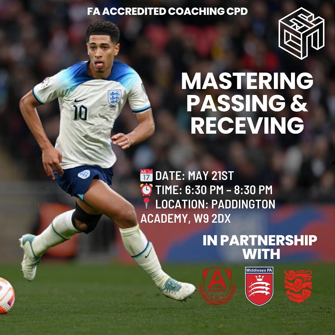 Coaches – are you developing players who can really pass &amp; receive under pressure?

Join me on Wed 21 May for a high-impact, on-pitch CPD workshop exploring 6 key coaching capabilities to transform your practice design &amp; player outcomes.
<a href="/SundayShare10/">#SundayShare</a> 
🔗 eventbrite.com/e/coaching-cpd…