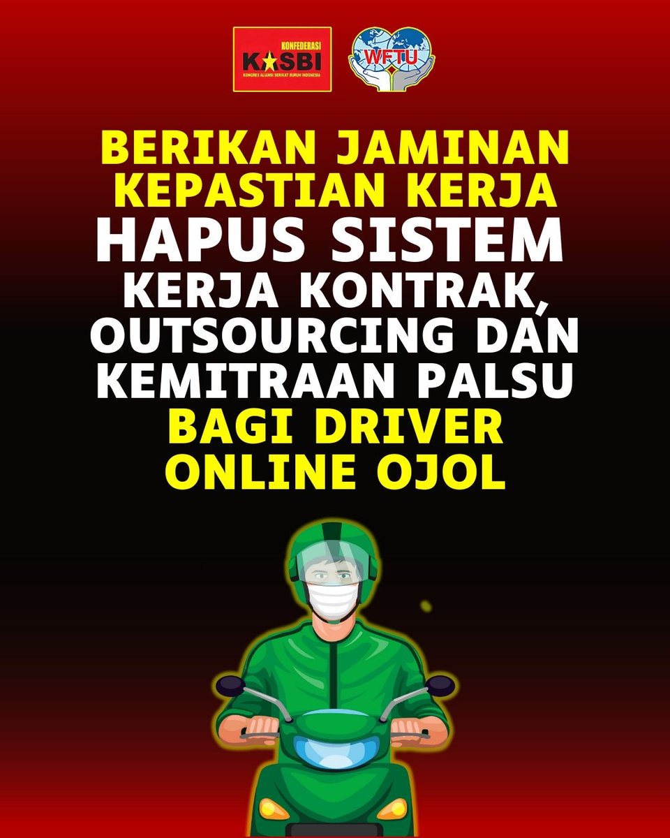 Beberapa poster tuntutan yang besok akan dibawa Konfederasi KASBI dalam Aksi Peringatan May Day 2025 di DPR.

#kitakelaspekerja #kasbi #mudaberanimilitan #MayDay #maydaymelawan #MayDay2025 #hariburuhinternasional #hariburuhsedunia