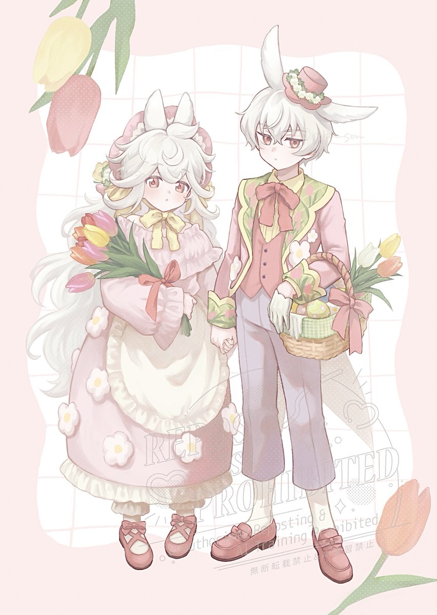 riku___son's tweet photo. 🐰夜那月兄妹🐰 https://t.co/2Jp928aKH9