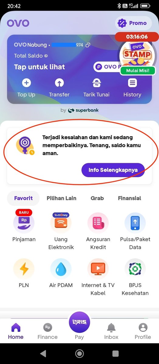 orgnldzcrv's tweet photo. @ovo_id halo min, saya dan rekan ojol lain terkendala dalam penarikan saldo driver ke ovo, di aplikasi driver saldo sudah terpotong tapi di saldo ovo belum masuk, sudah lebih dari 1 jam. Di aplikasi ada noti seperti ini, kira kira penanganan berapa lama min? https://t.co/n05WYIlwbr
