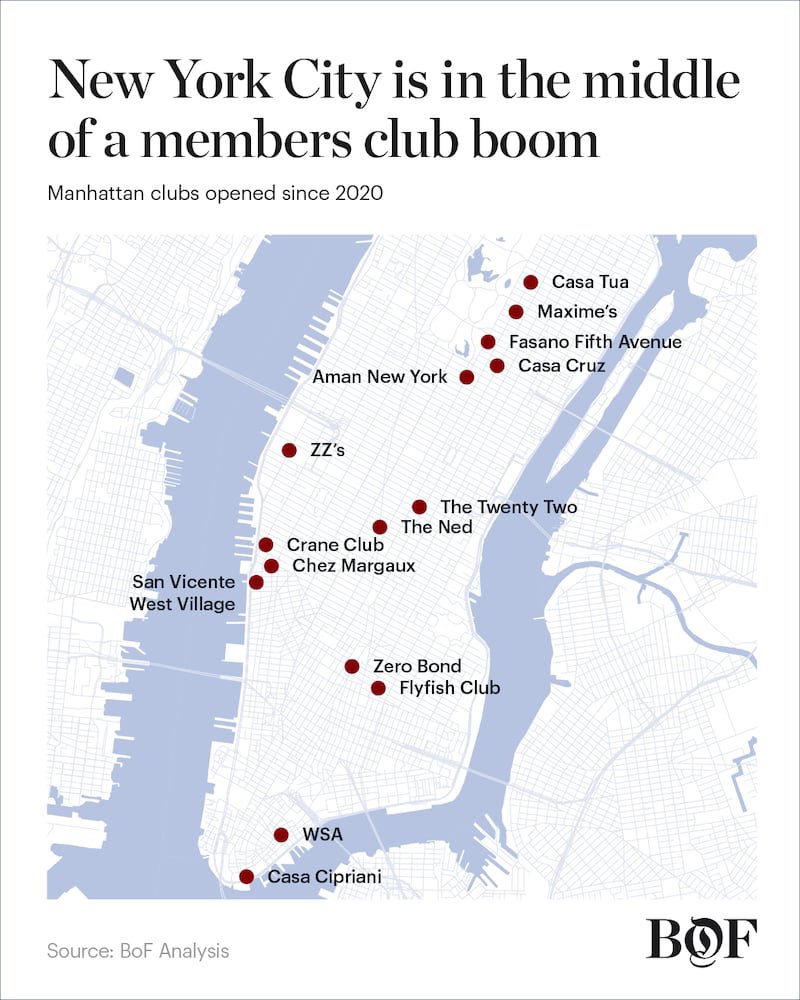 andruyeung's tweet photo. Social clubs in NYC are booming.

10+ clubs have opened in Manhattan just in the last few years.

My theory:

People are fatigued with traditional nightlife—bars, restaurants. clubs.

If they’re going to go out and drop $$$, they want more value:

- Curated communities
- Immersive entertainment
- Alternative experiences (e.g Othership)

The bar has been raised (pun intended).