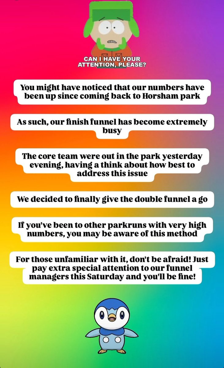 🌟 Parkrun participants 🌟
If you are heading to Horsham Parkrun...please read...
Then please come along &amp; enjoy our beautiful parkrun &amp; lovely atmosphere, with our record number of participants 😄🙌
#horshamparkrun #parkrunrocks #horshamparkrunrocks #parkrun