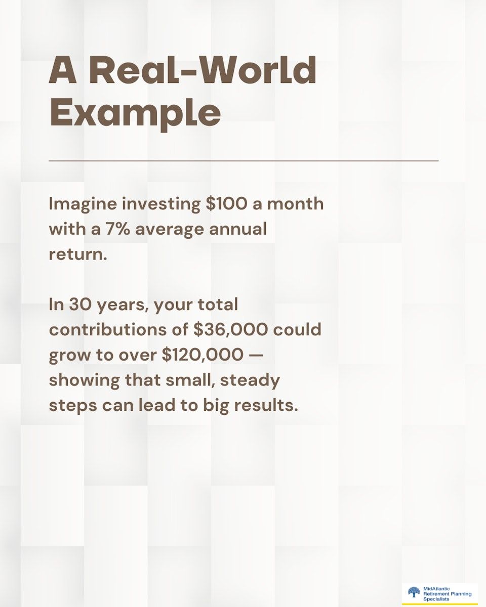 Many believe investing requires a large sum, but the truth is small, steady contributions can be incredibly powerful.

It’s not just about how much you invest today but how consistently you do it over time.