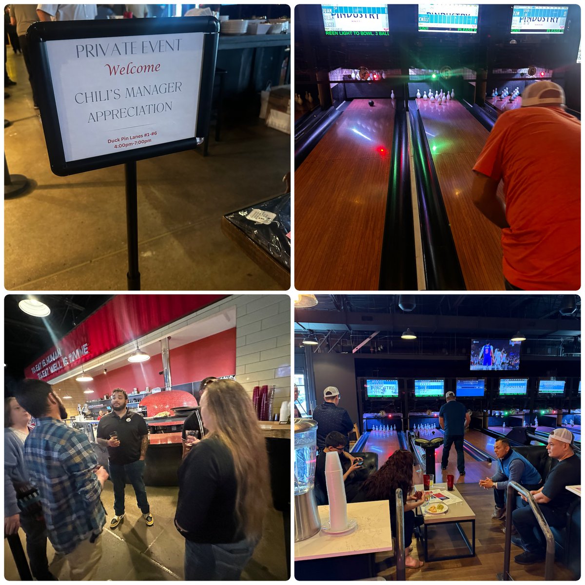 Heather Wilson (@heathwilson0112) on Twitter photo Our first round of Sense Of Belonging outings couldn’t have been better!!! 🎯🎳🏓🎱 It had it all! Great food, games, conversations, and recognition celebrating our amazing leaders! 🌶️ <a href="/LynottSr/">Tim Sr</a> <a href="/Mariajuliettek/">Maria Kelly</a> <a href="/hasquet/">Hasquet</a> <a href="/Chilis/">Chili's Grill & Bar</a> #chilislove Our first round of Sense Of Belonging outings couldn’t have been better!!! 🎯🎳🏓🎱 It had it all! Great food, games, conversations, and recognition celebrating our amazing leaders! 🌶️ <a href="/LynottSr/">Tim Sr</a> <a href="/Mariajuliettek/">Maria Kelly</a> <a href="/hasquet/">Hasquet</a> <a href="/Chilis/">Chili's Grill & Bar</a> #chilislove