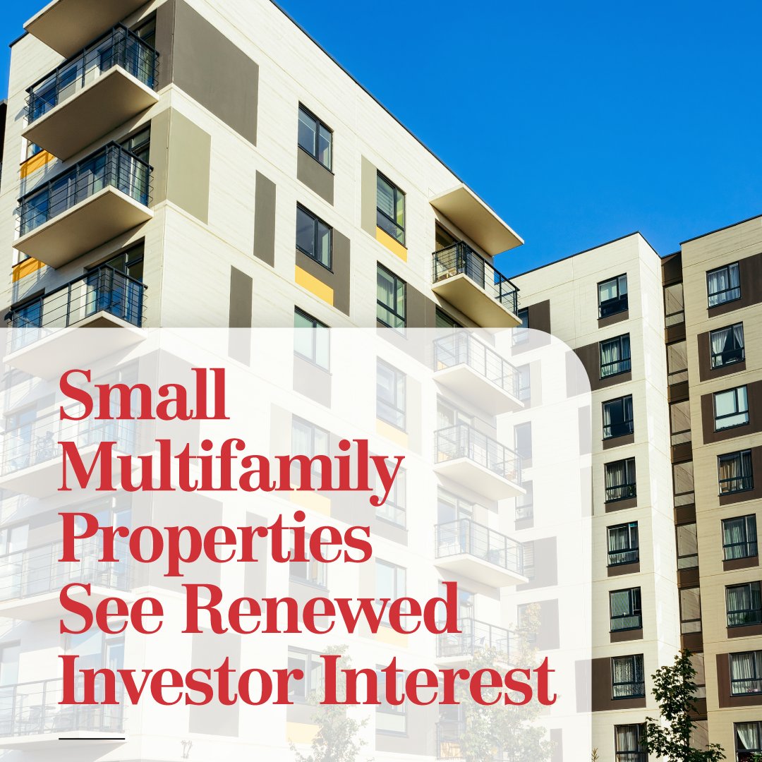 NAIRealvest's tweet image. Small Multifamily Market Rebound

After a challenging period, the small multifamily sector is regaining momentum. Rising valuations, increased lending activity, and resilient rental demand are signaling stability. 

Learn more - ow.ly/lYPW50VvbuB

#CRE #CREInsights
