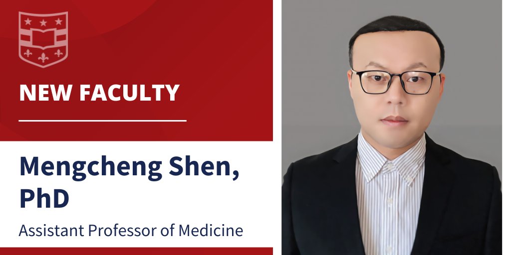 WashU Medicine Department of Medicine (@washudeptmed) on Twitter photo Please welcome Mengcheng Shen, MD, Assistant Professor of Medicine to #WashUMedDept <a href="/WashUCardiology/">WashU Medicine Cardiovascular Division</a>
Dr. Shen's clinical interests are stem cell biology, cardio-oncology, CRISPR screens, genetic cardiovascular pathologies and regenerative medicine.
Link> l8r.it/uvRA Please welcome Mengcheng Shen, MD, Assistant Professor of Medicine to #WashUMedDept <a href="/WashUCardiology/">WashU Medicine Cardiovascular Division</a>
Dr. Shen's clinical interests are stem cell biology, cardio-oncology, CRISPR screens, genetic cardiovascular pathologies and regenerative medicine.
Link> l8r.it/uvRA