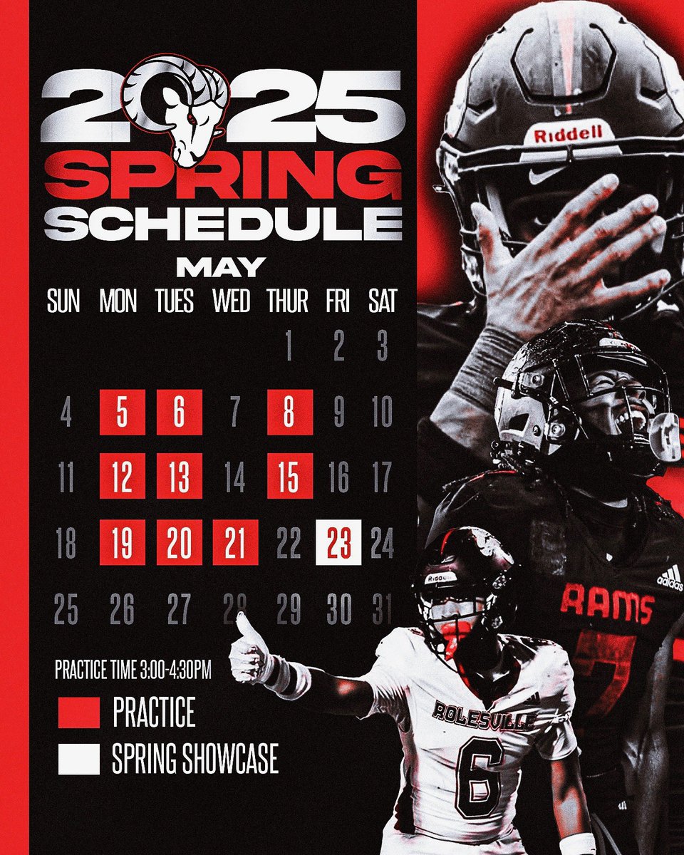 Coach Ranier (Rack) Rackley (@rrackley9) on Twitter photo We live in 5!! <a href="/RamsFootballNC/">Rolesville Rams Football</a>
Start time 3:00
Off 4:20
16 periods of WORK!!
Let’s get it!!📈 We live in 5!! <a href="/RamsFootballNC/">Rolesville Rams Football</a>
Start time 3:00
Off 4:20
16 periods of WORK!!
Let’s get it!!📈