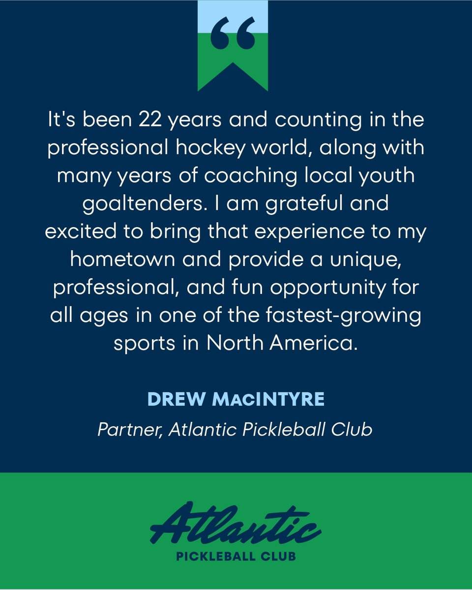 I could not be more proud to be apart of such a great group of islanders who are bringing such a wonderful sport and facility to my hometown. This will be a huge addition to our community and I look forward to being apart of it!

#atlanticpickleballclub #PEIpickleball