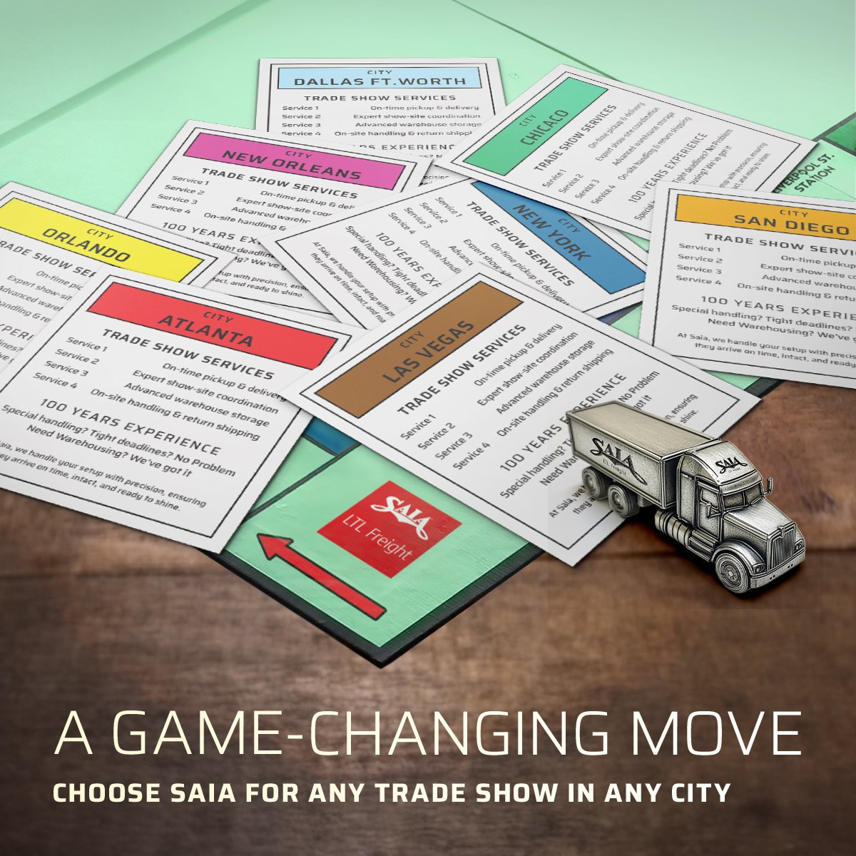 From Orlando to San Diego &amp; everywhere in between, let Saia’s trade show services make your next event seamless. With reliable, on-time deliveries, we ensure your shipments deliver exactly where they need to be, helping you stay one step ahead.  #saialtlfreight