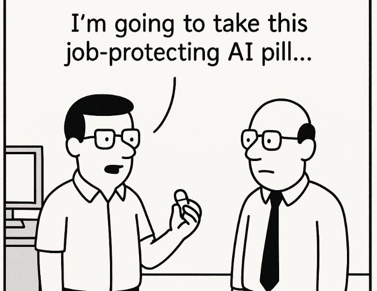 Age of Product (@ageofproduct) on Twitter photo "The many fallacies of 'AI won't take your job, but someone using AI will'" buff.ly/F1NWxbJ <a href="/sanguit/">Sangeet Paul Choudary</a> "The many fallacies of 'AI won't take your job, but someone using AI will'" buff.ly/F1NWxbJ <a href="/sanguit/">Sangeet Paul Choudary</a>