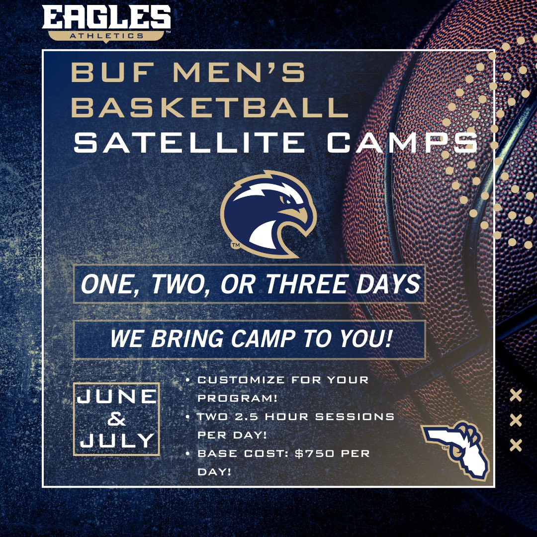 BUF Men’s Basketball (@buf_mbb) on Twitter photo Want us to bring the camp to you?? Email mbb@buf.edu! Time to take your game to the next level‼️‼️ Want us to bring the camp to you?? Email mbb@buf.edu! Time to take your game to the next level‼️‼️