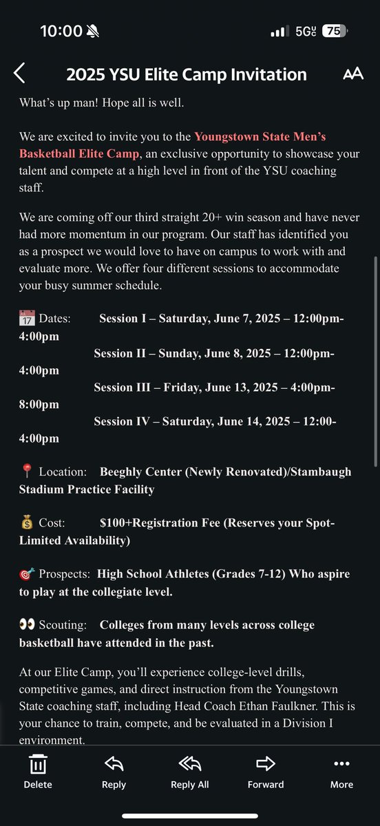 Thank you <a href="/YSUMensHoops/">YSU Men's Basketball</a> and <a href="/RichWha/">Mark Richmond</a> for the camp invite! 
<a href="/CoachShockeyTVC/">Steve Shockey</a> 
<a href="/TeaysBball/">Teays Valley Christian Basketball</a> 
<a href="/scottwstrode/">Scott W. Strode</a> 
<a href="/PrepHoops_WV/">PrepHoopsWV</a> 
<a href="/KevinMoses38/">Kevin Moses LLC</a> 
<a href="/BlueChipsNation/">BlueChips Nation Hoops</a> 
<a href="/wvprepbb/">WV Prep Basketball</a>