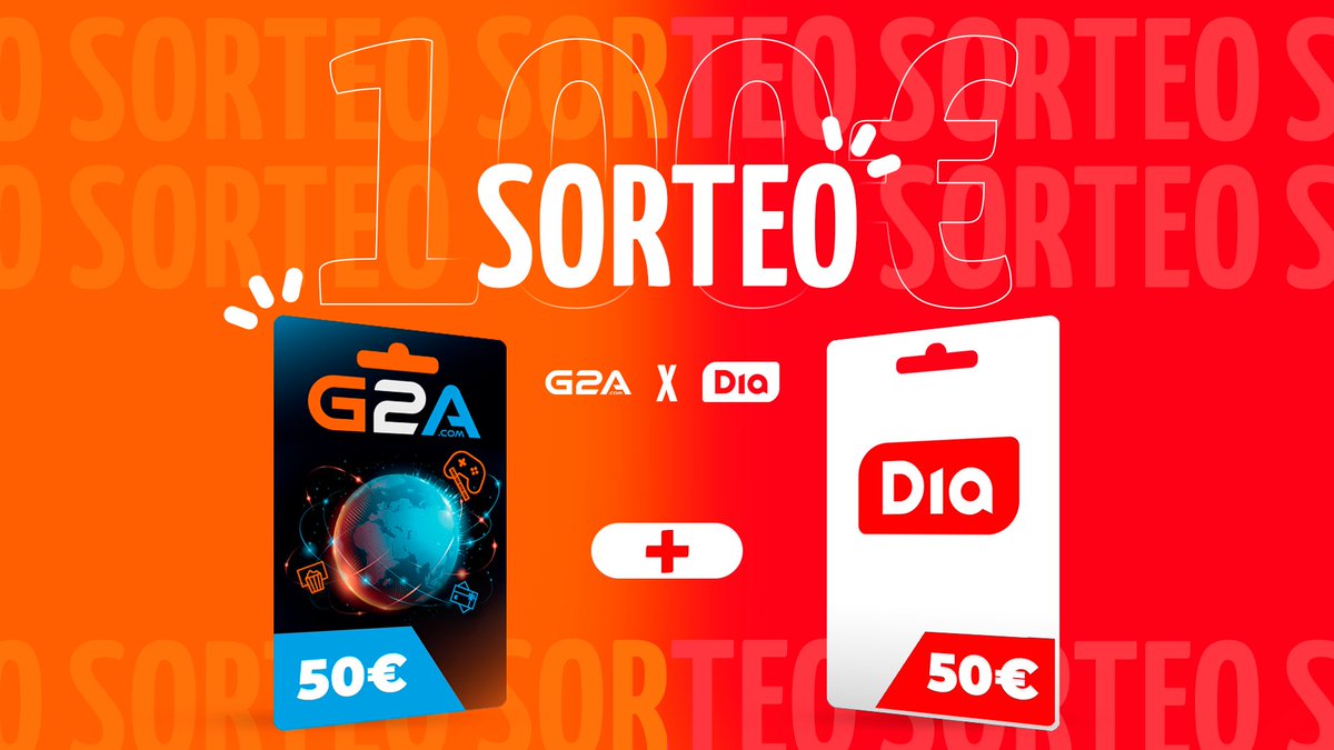 Sorteo del mejor COMBO 🚨

Consigue un bono para G2A.COM y otro para Supermercados Dia 🎁

Para participar:

✨ Síguenos <a href="/G2A_ES/">G2A en Español</a> + <a href="/DIA_Esp/">DIA España</a>
✨ Da like y RT a esta publicación
✨ Menciona al amigo con el que compartirías el combo

📅 Hasta el 6/5

¡Buena suerte! 🍀