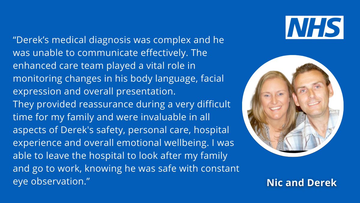 teamCNO 💙 (@teamcno_) on Twitter photo For Patient Experience Week, Nic shares her experience of enhanced therapeutic care and observations (ETOC) during her husband Derek’s extended hospital stay <a href="/SouthTees/">South Tees Hospitals</a>, highlighting its importance for patients and their families. #ETOCP #PEW2025
Visit➡️ england.nhs.uk/nursingmidwife… For Patient Experience Week, Nic shares her experience of enhanced therapeutic care and observations (ETOC) during her husband Derek’s extended hospital stay <a href="/SouthTees/">South Tees Hospitals</a>, highlighting its importance for patients and their families. #ETOCP #PEW2025
Visit➡️ england.nhs.uk/nursingmidwife…
