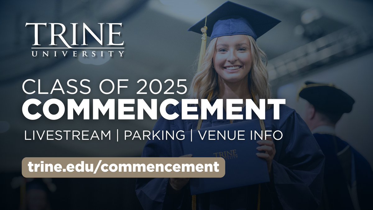 We’re looking forward to welcoming families, friends, and guests as we celebrate our Class of 2025 this Saturday! 🎓⚡Find everything you need to know at ➡️ trine.edu/commencement