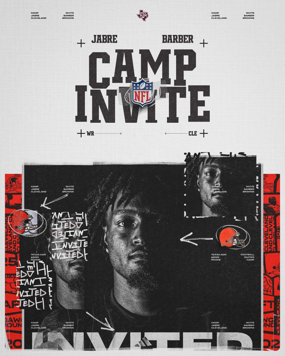 .<a href="/JabreBarber/">JabreBarber</a> is Cleveland bound! ➡️

#GigEm x <a href="/Browns/">Cleveland Browns</a> | #NFLAggies