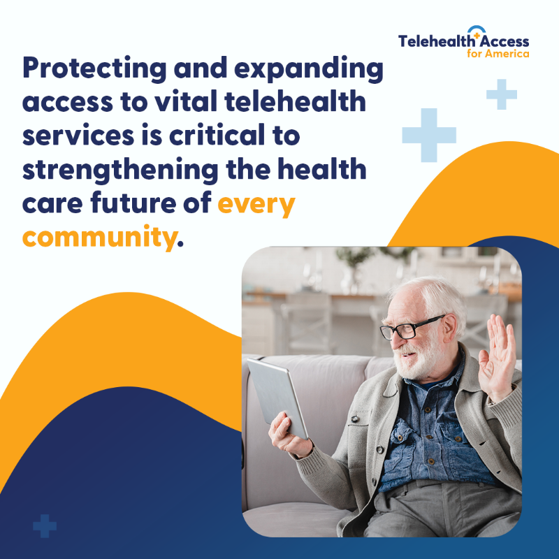 TAforAmerica's tweet photo. ‼️Patient access to virtual care is at risk! 

Action from Congress is needed to permanently protect access to vital #telehealth services in every community. Learn more: