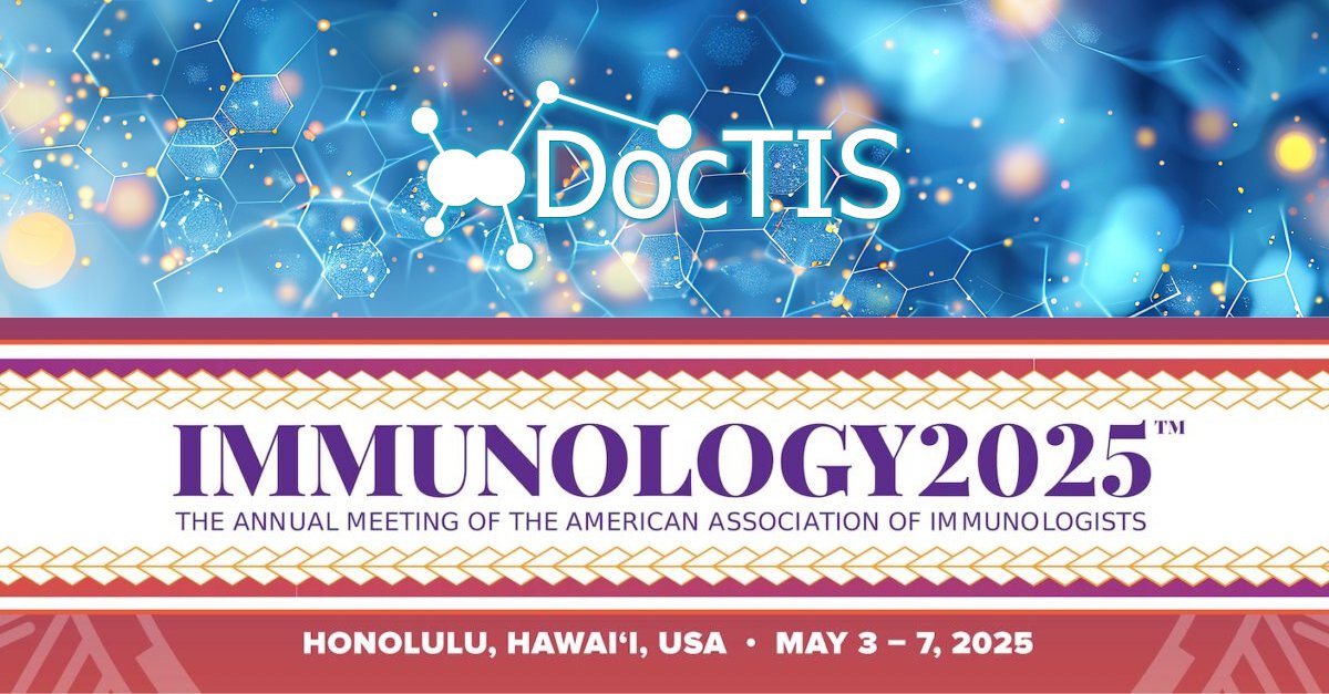 DoctisEU's tweet image. 🚀 #DocTISProject at #Immunology2025, the annual meeting of @ImmunologyAAI!

🚨 Don’t miss @ToniJuliaC&apos;s presentation on Monday, 5 May at 16:15 in Room 312 of @HIConventionCtr! 🚨

👉 Learn more: doctis.eu/doctis-researc…

#Immunology #AAI2025 #IMID #IMIDs #AutoimmuneTherapies