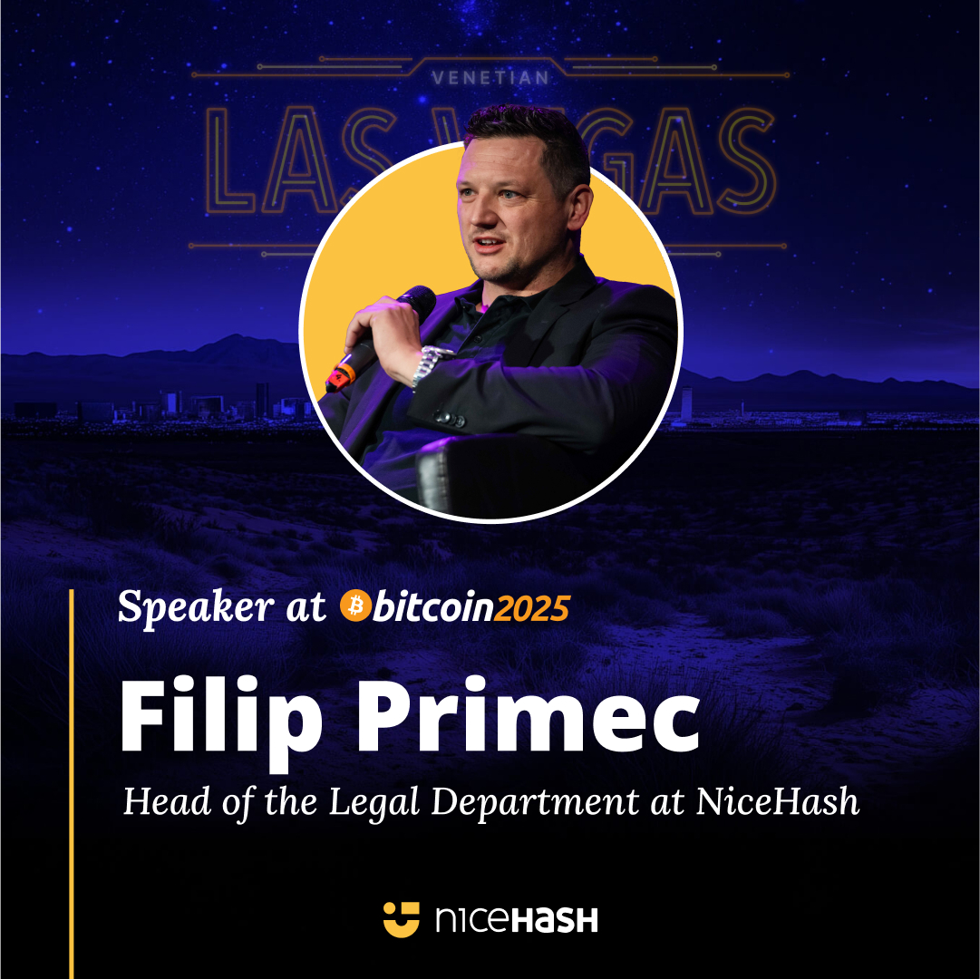 Our Chief Legal Officer <a href="/FilipPrimec/">Filip Primec</a> will be speaking at <a href="/TheBitcoinConf/">The Bitcoin Conference</a> in Las Vegas!

Filip is a trained lawyer and Bitcoin enthusiast with years of experience in legal strategy, compliance, and regulation.

If you`re attending the BTC Conference, don`t miss his session - and