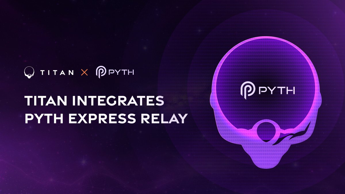 TITAN (@titan_exchange) on Twitter photo We've integrated <a href="/PythNetwork/">Pyth Network ๐ฎ</a> Express Relay as the newest route on Titan.
Titan users now have full access to the deepest collection of market makers through Express Relay's RFQ - unlocking more options and even better prices.
Let's dive in below. We've integrated <a href="/PythNetwork/">Pyth Network ๐ฎ</a> Express Relay as the newest route on Titan.
Titan users now have full access to the deepest collection of market makers through Express Relay's RFQ - unlocking more options and even better prices.
Let's dive in below.