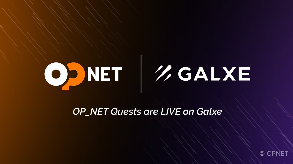 OP_NET GALXE QUESTS ARE LIVE! 💫

Complete this week’s quest to unlock the Pathfinder Role on Discord - your first step into the world of Bitcoin-native smart contracts and DeFi🍊💊

New quests drop every week.. Try to collect them all 👀