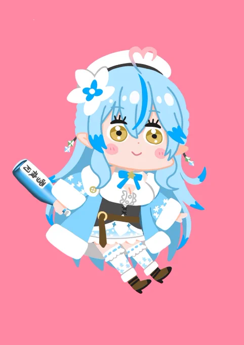 酒瓶持ったかわいいラミィさん#らみあーと 