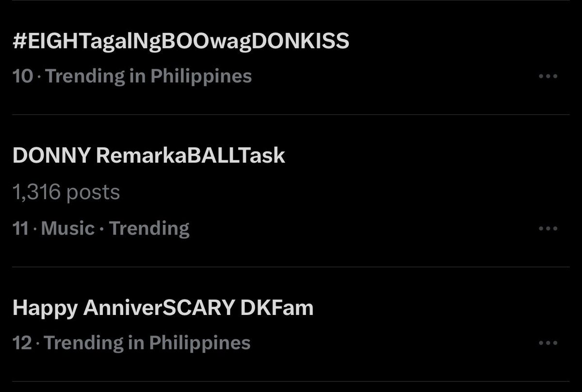 Eight years of remembering.
Eight years of supporting.
Eight years of choosing this family — even in silence, even in distance. 

🫣

#EIGHTagalNgBOOwagDONKISS 
Happy AnniverSCARY DKFam