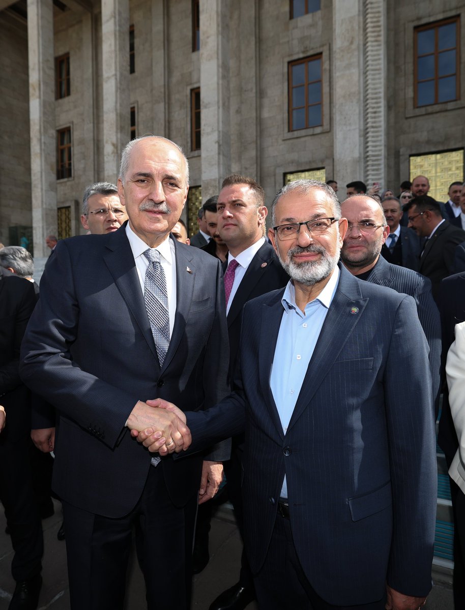 Emekli Memur Sen Başkanı Ali KÜÇÜKKÖSEN,T.B.M.M Başkanımız Sayın Numan KURTULMUŞ Bey'in davetlisi olarak 1 Mayıs Emek ve Dayanışma günü programına katıldı.