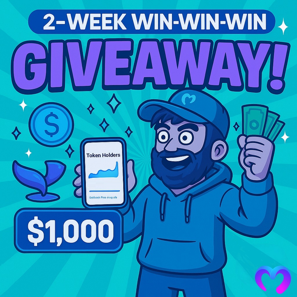 🚨2-WEEK WIN-WIN-WIN GIVEWAWAY🚨

🎫Enter by completing these steps:
1) FOLLOW <a href="/moraliscom/">Moralis</a> &amp; REPOST THIS POST 🔁
2) Use Moralis.com to find a token with some GOOD 👀💬👇 holders data and take a screenshot 📷
3) Post the screenshot here on X. Make sure to tag
