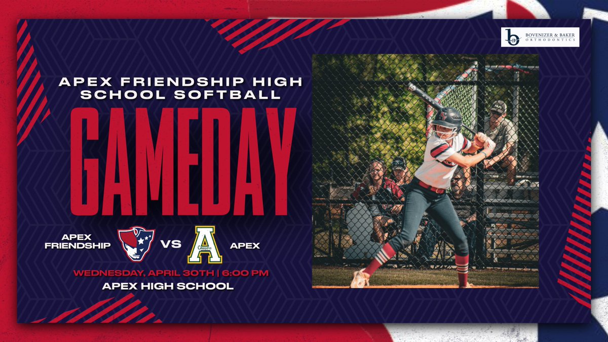 Apex Friendship High School Athletics (@afpatathletics) on Twitter photo It’s GAMEDAY!!! Good luck to <a href="/AFHS_Softball/">AFHS Softball</a> as they take on Apex today @ Apex! Game starts at 6! Let’s go Pats! #PatFam #RepAFHS 🥎 It’s GAMEDAY!!! Good luck to <a href="/AFHS_Softball/">AFHS Softball</a> as they take on Apex today @ Apex! Game starts at 6! Let’s go Pats! #PatFam #RepAFHS 🥎