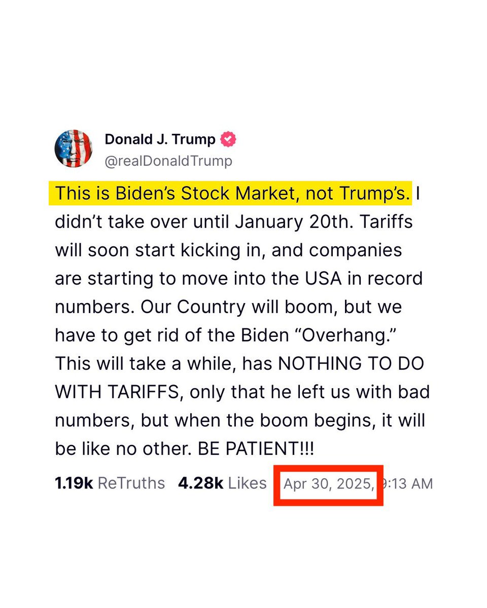 it was the trump stock market before,
because it was going up. now it’s the biden stock market, because it’s going down.

this is not difficult to understand.