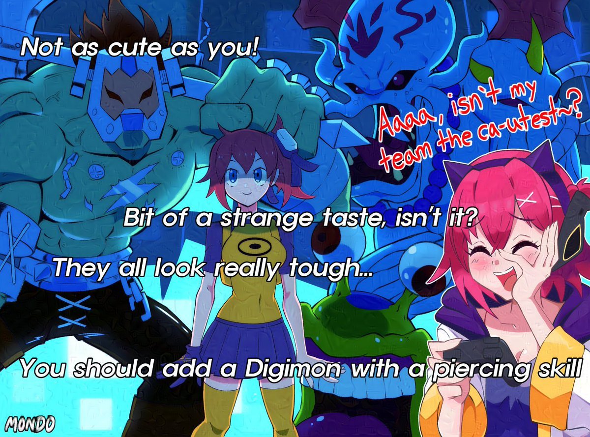 supermondobeat's tweet image. Yuuki has... very odd tastes
#DIGIMONLIBERATOR
#Digimon #サイスル