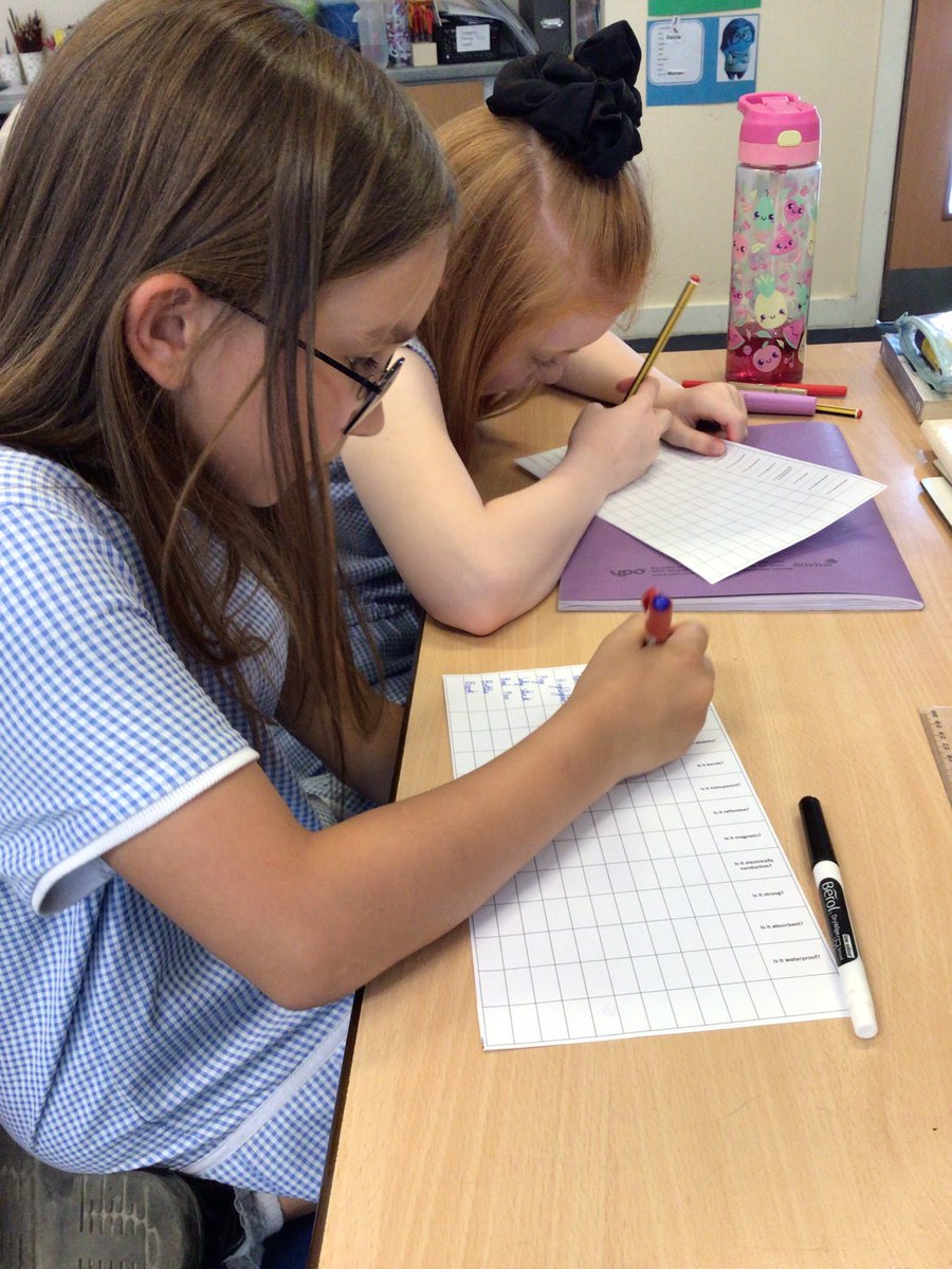 CanonYearFive's tweet photo. In Science, Y5CH tested materials for their suitability to their purpose. First, they identified characteristics of materials then discussed why different objects are suitable for the job they do then they recorded their findings. @LT_Trust @CanonYearFive #CSSCIENCE https://t.co/busCmEn4hb