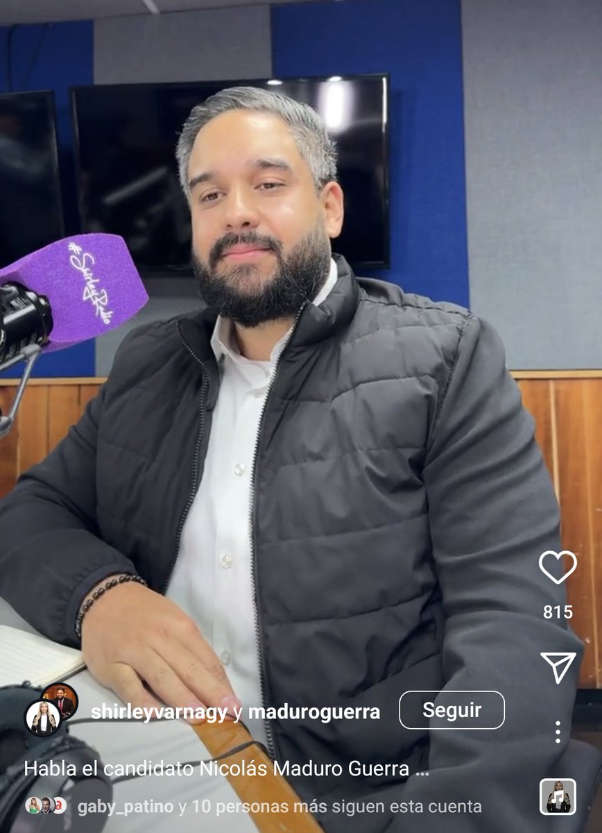 EmmaRincon's tweet photo. La periodista @ShirleyVarnagy entrevistó al hijo del tirano asesino Nicolás Maduro, presentándolo como un "candidato" natural en el ecosistema venezolano y blanqueando su imagen.

En Instagram bloqueó los comentarios, pero aquí le pueden hacer saber lo que piensan. https://t.co/EoSRXTWb2T