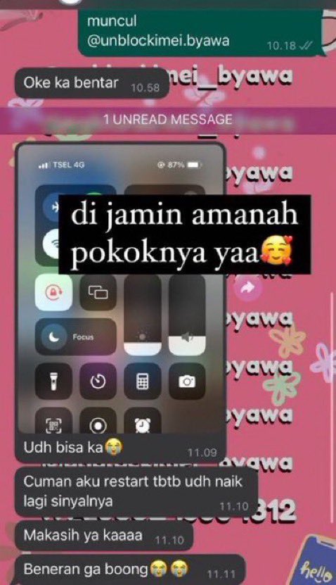 awaagants's tweet photo. yuk yang mau unblock unlock unblok imei aku ready yaa,bagi yang minat bisa langsung ke waa diprofil 🫶🏻🫶🏻 #zonauang #unblockimei #unlockimei https://t.co/dCmrQPOfok