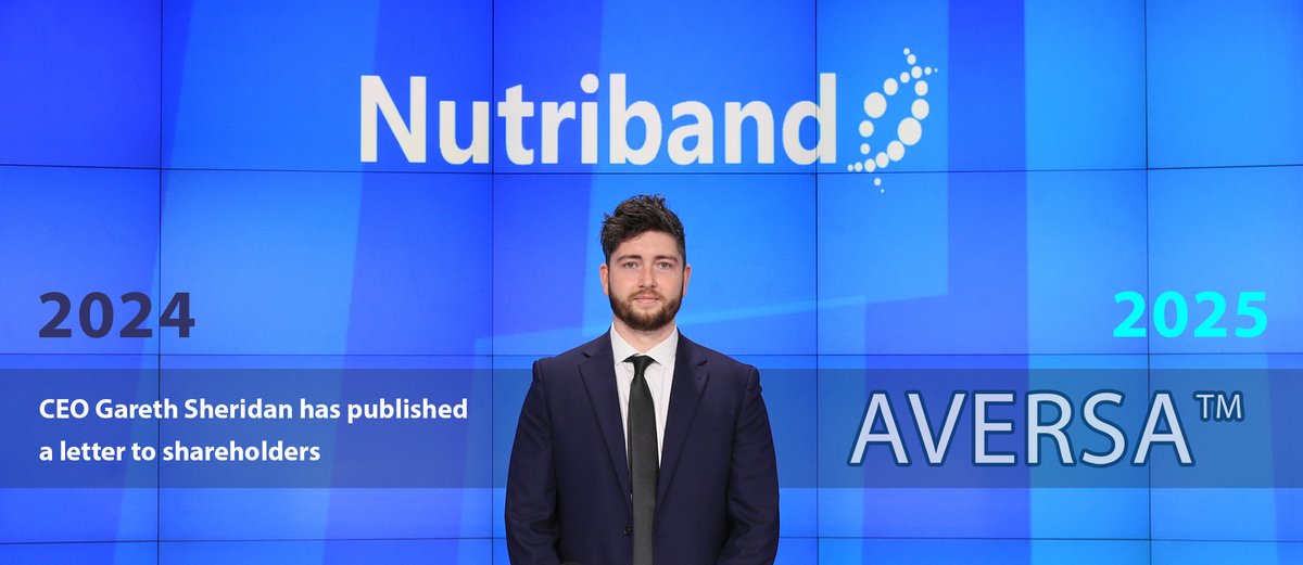 Nutriband Inc. today announced that CEO Gareth Sheridan has published a letter to shareholders providing insights on achievements and milestones through 2024 and the potential outlook for 2025. The full content of the letter is available at the link below.