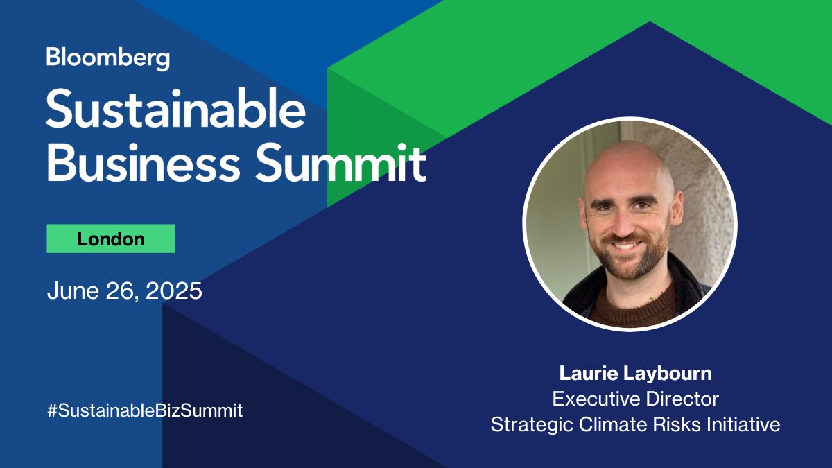 Bloomberg Live (@bloomberglive) on Twitter photo We welcome Executive Director, Strategic Climate Risks Initiative, <a href="/LaurieLaybourn/">Laurie Laybourn</a> to the #SustainabileBizSummit program to discuss the future of climate goals in business and finance. Learn more here 🌍 bloom.bg/3RiNjjZ We welcome Executive Director, Strategic Climate Risks Initiative, <a href="/LaurieLaybourn/">Laurie Laybourn</a> to the #SustainabileBizSummit program to discuss the future of climate goals in business and finance. Learn more here 🌍 bloom.bg/3RiNjjZ