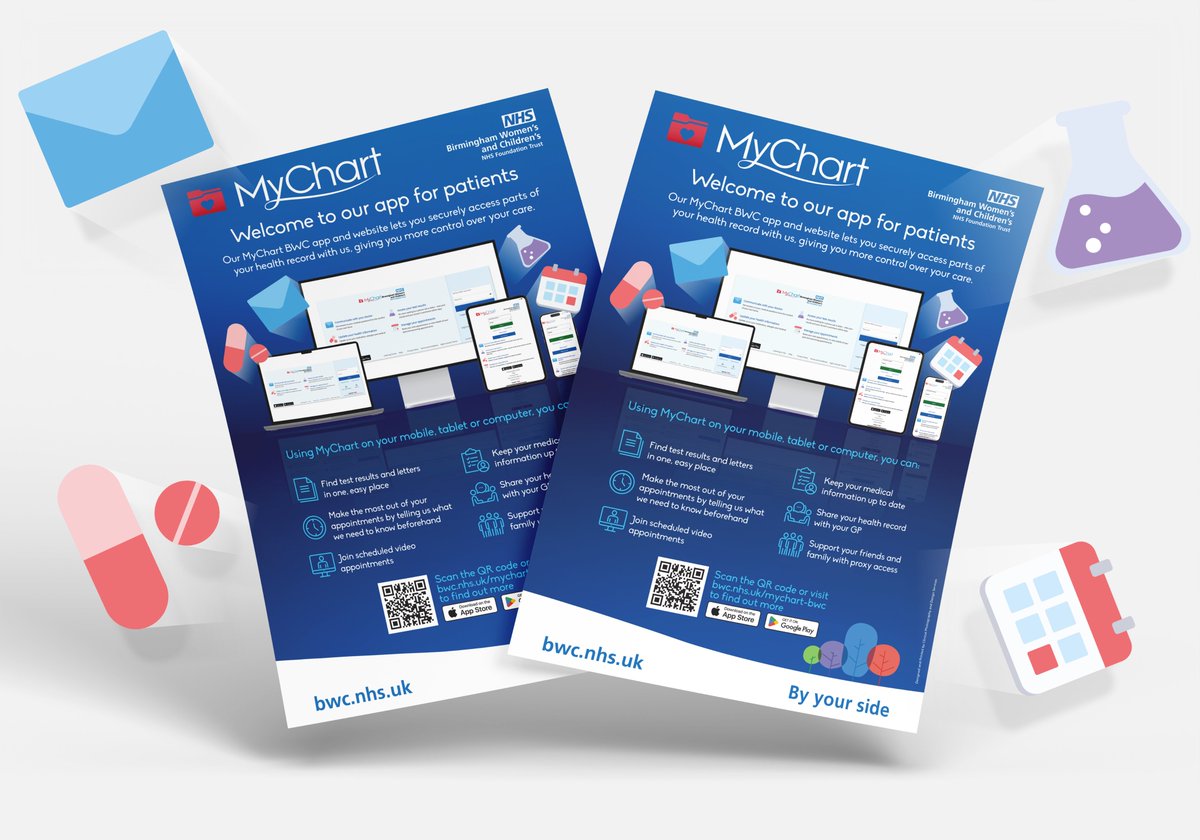 Clinical Photography & Design Services - BWC (@bwc_cpads) on Twitter photo The <a href="/BWC_CPADS/">Clinical Photography & Design Services - BWC</a> Design Team have been putting the finishing touches to the MyChart Posters to promote the new patient app coming soon <a href="/BWC_NHS/">BWC NHS Trust</a>. If we can help with your design or printing needs get in touch with the CPADS Design Team today! #CPADS #Design #Print #NHS The <a href="/BWC_CPADS/">Clinical Photography & Design Services - BWC</a> Design Team have been putting the finishing touches to the MyChart Posters to promote the new patient app coming soon <a href="/BWC_NHS/">BWC NHS Trust</a>. If we can help with your design or printing needs get in touch with the CPADS Design Team today! #CPADS #Design #Print #NHS