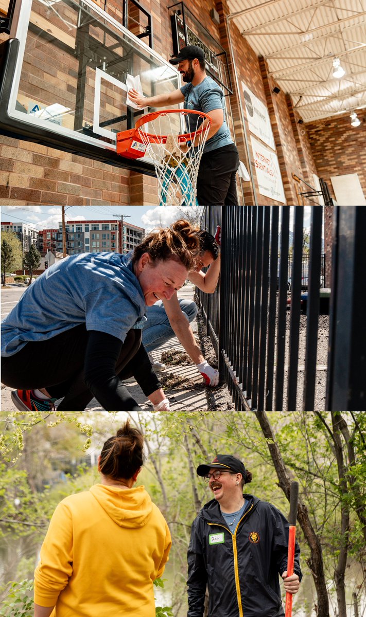 RSLcommunity's tweet photo. Always grateful to lend a hand to our community, this time during @theLHMcompany and @MillerSportsEnt's Week of Service! ❤️

Read about our events here: https://t.co/KI2F1y9p8M
#lhmweekofservice #lhmwos #lhmwos2025 https://t.co/76RoNRJW4p