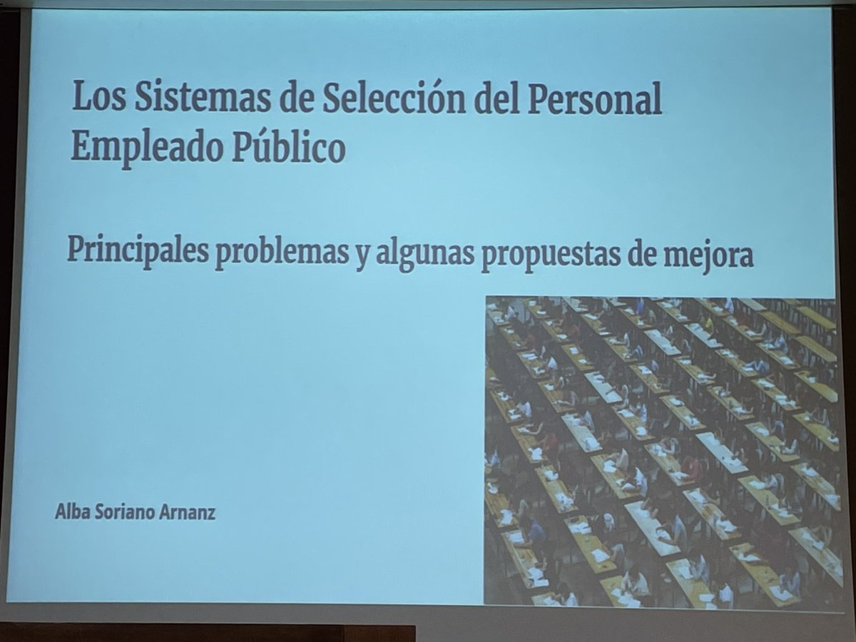 Un pracer contar con <a href="/albasorianoa/">Alba Soriano</a> <a href="/Regulation_UV/">REGULATION Research Group</a> para falar de como mellorar o acceso ao emprego público.