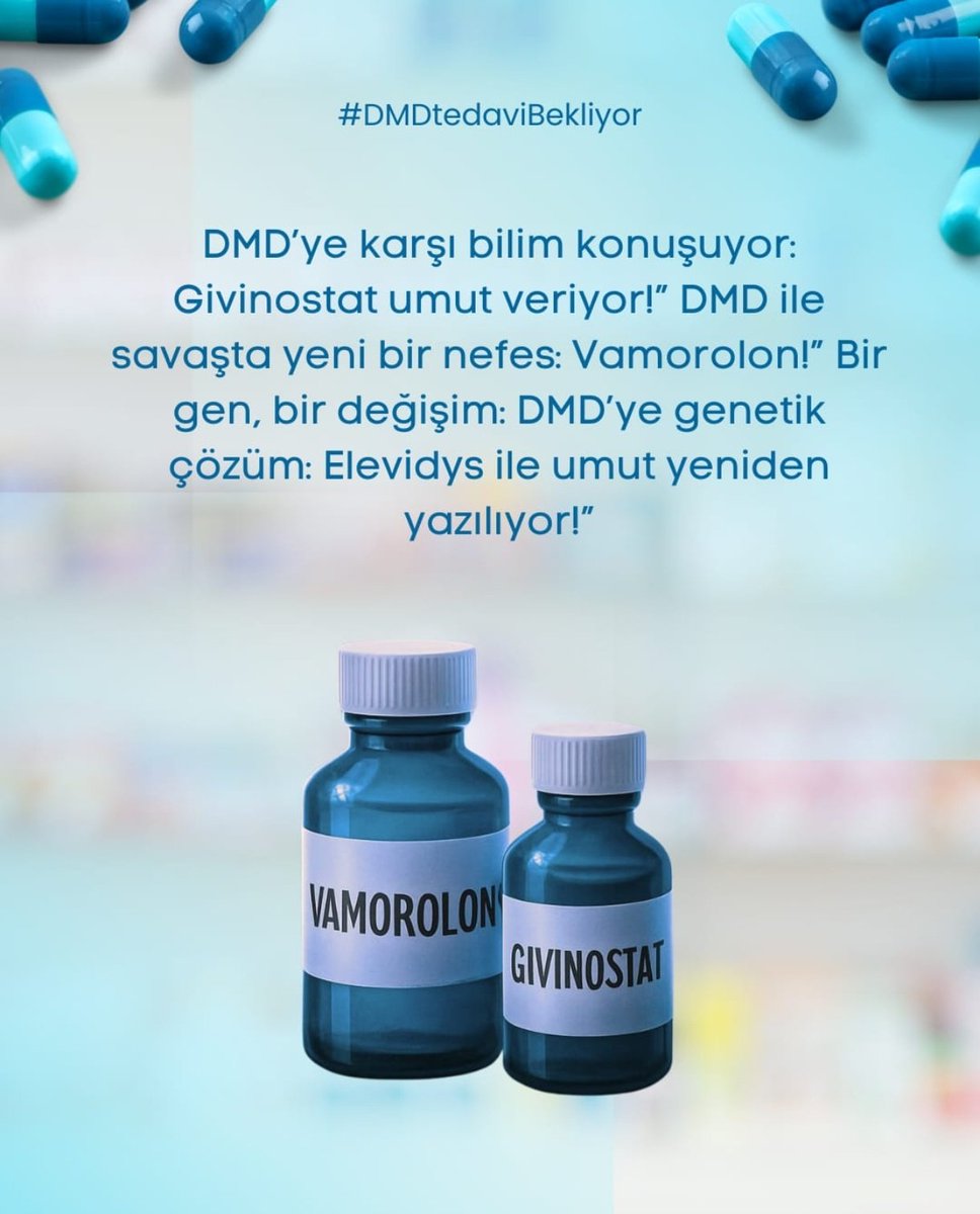 Şule Kalyoncuoğlu (@ulekalyonc53744) on Twitter photo Bu ilaca ulaşmak istemek ayrıcalık değil, haktır.
#DMDtedaviBekliyor <a href="/saglikbakanligi/">T.C. Sağlık Bakanlığı</a> <a href="/drmemisoglu/">Prof. Dr. Kemal Memişoğlu</a> <a href="/suayipbirinci/">Doç. Dr. Şuayıp Birinci</a> <a href="/DrYerebakan/">Dr. Halit Yerebakan</a> Bu ilaca ulaşmak istemek ayrıcalık değil, haktır.
#DMDtedaviBekliyor <a href="/saglikbakanligi/">T.C. Sağlık Bakanlığı</a> <a href="/drmemisoglu/">Prof. Dr. Kemal Memişoğlu</a> <a href="/suayipbirinci/">Doç. Dr. Şuayıp Birinci</a> <a href="/DrYerebakan/">Dr. Halit Yerebakan</a>