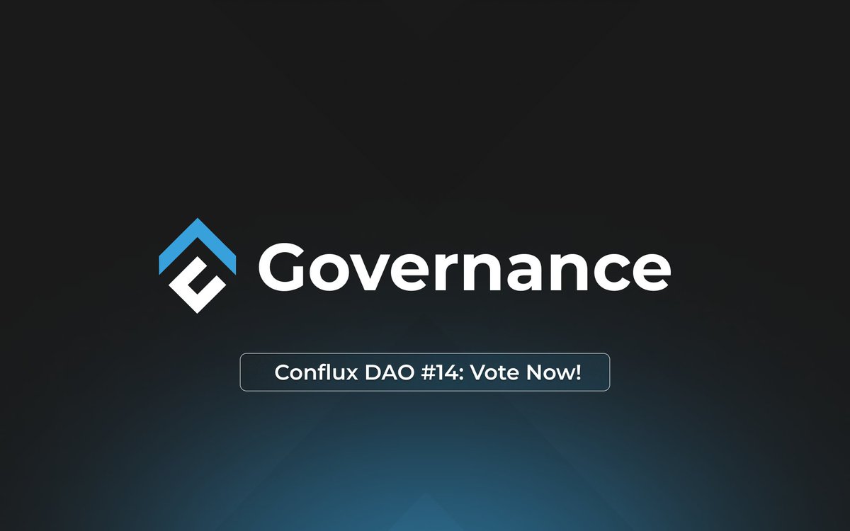 Conflux community, don't forget to VOTE!

Cast your governance vote on whether to execute a new round of CFX burning and staking to address inflation and strengthen the ecosystem.

VOTE HERE: confluxhub.io/governance/vot……

Deadline: May 5th, 2025 (14:00 UTC+8)

Full proposal: