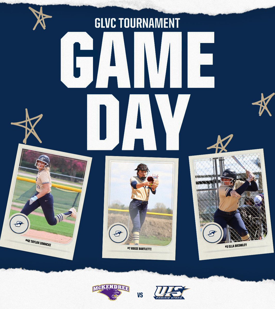 #WeAreStars (@uisathletics) on Twitter photo ๐จGLVC TOURNAMENT ๐จ
๐ McKendree Bearcats
๐ง 12:30 PM
๐ East Peoria, IL
๐บ ow.ly/uG7750VK97O
๐ ow.ly/bvvA50VK97M
๐๏ธow.ly/1vs550VK97N
<a href="/UIS_Softball/">UIS Softball</a> | #ProtectThePrairie ๐จGLVC TOURNAMENT ๐จ
๐ McKendree Bearcats
๐ง 12:30 PM
๐ East Peoria, IL
๐บ ow.ly/uG7750VK97O
๐ ow.ly/bvvA50VK97M
๐๏ธow.ly/1vs550VK97N
<a href="/UIS_Softball/">UIS Softball</a> | #ProtectThePrairie