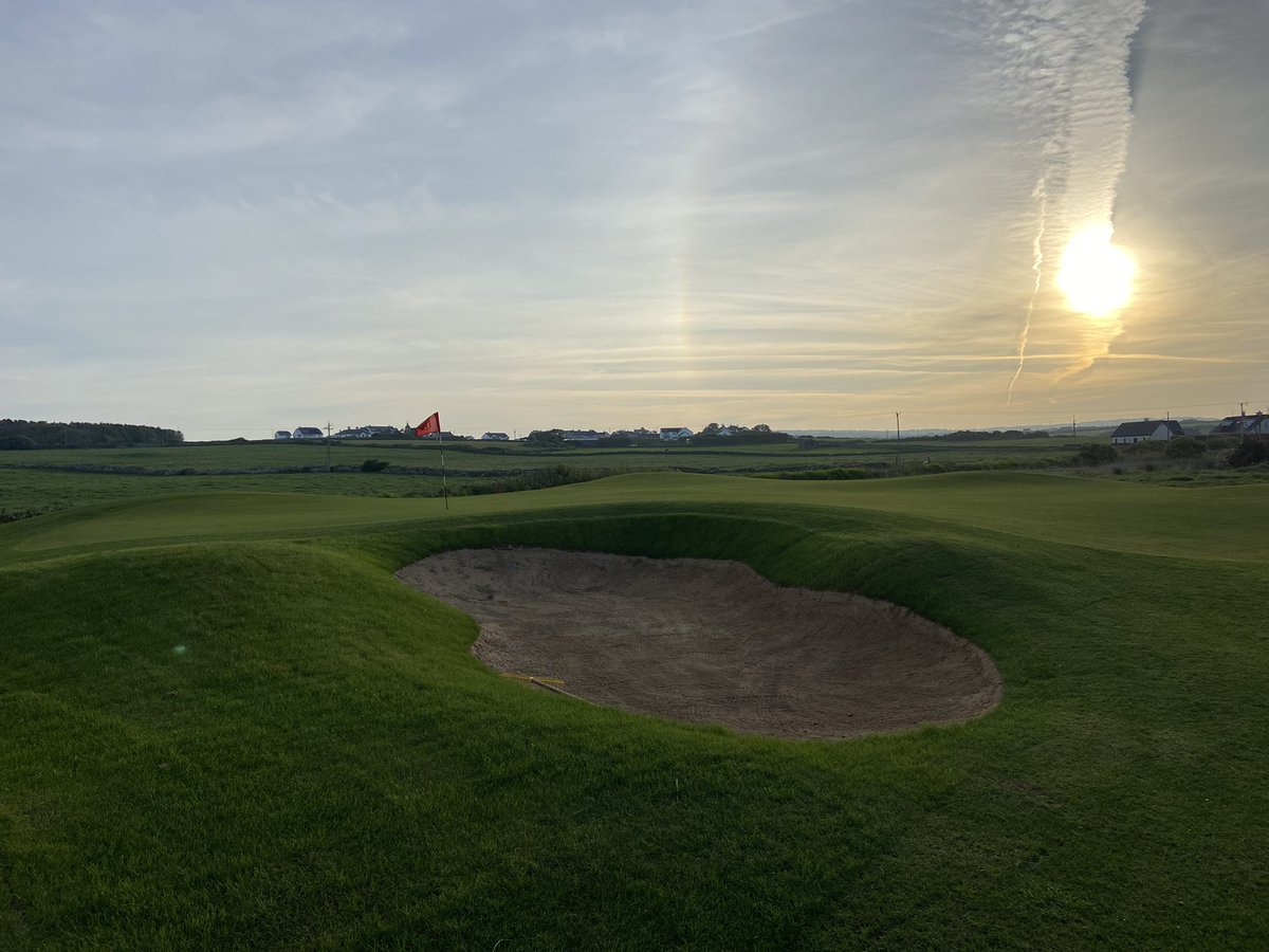 Davidonsitegolf's tweet photo. Millionaires morning for the opening of the new 6th green at Spanish Point GC. Credit to the head greenkeeper Dennis and the club for supporting the project. Feedback from the initial players have been positive, let’s hope it continues that way!! #onsitegolfdesign #designandbuild https://t.co/ONbaEpKkyy
