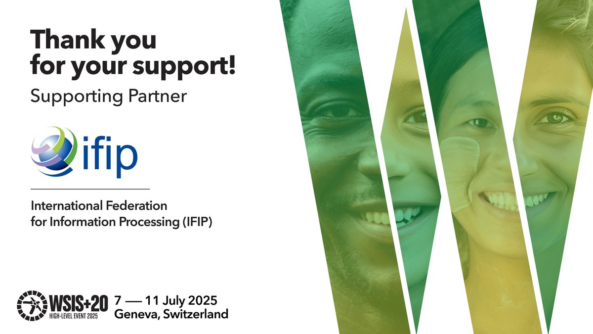 📣PARTNERSHIP ANNOUNCEMENT!      

Thank you,<a href="/ifipnews/">IFIP</a> for your continuous support to #WSIS process!  

Interested in becoming a partner for WSIS+20 High-Level Event 2025 in July?

Find out more itu.int/go/PCLW    

Together, we will keep building #WSIS milestones!