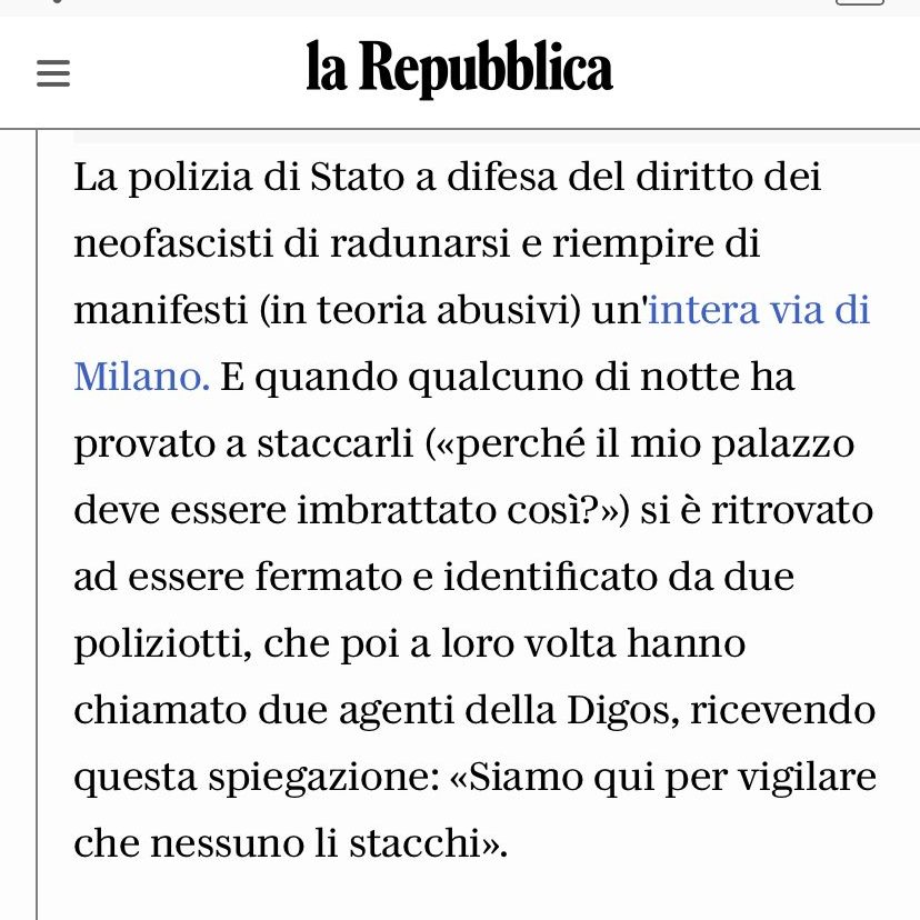 Le forze dell'ordine a tutela dell'illegalità? Quando ci sono i neofascisti di mezzo, tutto diventa possibile. Chissa perché