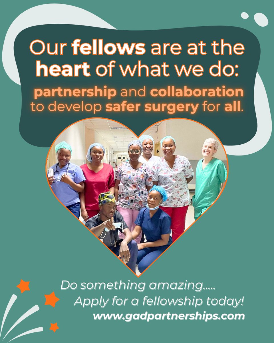 Our fellows play a crucial role in advancing anaesthesia in Ethiopia &amp; Zambia through training, QI &amp; research.
🌍 Passionate about global health?
✨ Share your skills. Make an impact.
🗓️ Apply today: gadpartnerships.com

#Anaesthesia #GlobalHealth #Fellowships #SafeSurgery