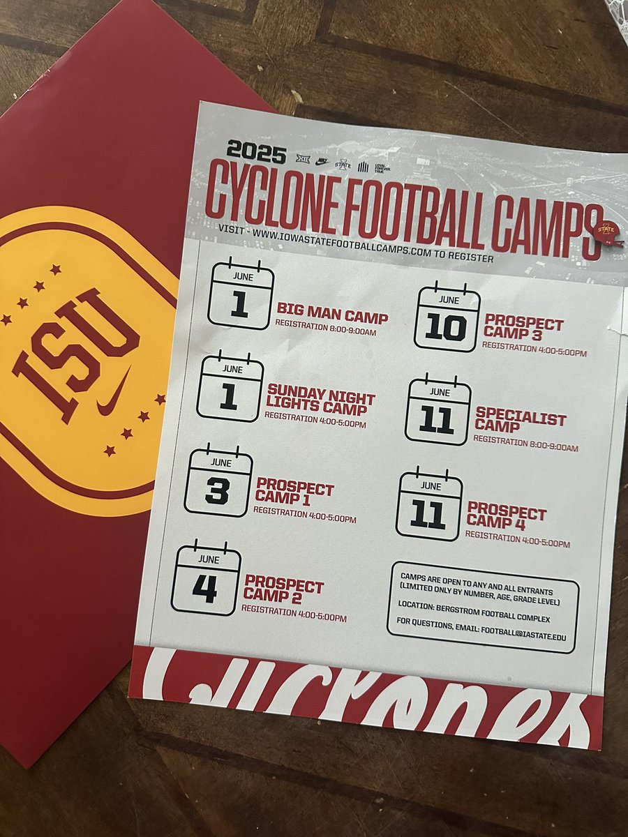Zane Viegra (@zviegra) on Twitter photo Thanks for the camp invite <a href="/CycloneFB/">Iowa State Football</a> see you in June! <a href="/ISUMattCampbell/">Matt Campbell</a> <a href="/CoachJWaters/">Jake Waters</a>
<a href="/QBUniverseQBU/">QBUniverse</a> <a href="/QBHitList/">QBHitList.com</a> <a href="/PrepRedzoneKS/">Prep Redzone Kansas</a> <a href="/PlayBookAthlete/">PLAYBOOK ATHLETE</a> <a href="/sixstarfootball/">Six Star Football | PLUS+</a> <a href="/sharp_spelite/">Sharp Performance</a> Thanks for the camp invite <a href="/CycloneFB/">Iowa State Football</a> see you in June! <a href="/ISUMattCampbell/">Matt Campbell</a> <a href="/CoachJWaters/">Jake Waters</a>
<a href="/QBUniverseQBU/">QBUniverse</a> <a href="/QBHitList/">QBHitList.com</a> <a href="/PrepRedzoneKS/">Prep Redzone Kansas</a> <a href="/PlayBookAthlete/">PLAYBOOK ATHLETE</a> <a href="/sixstarfootball/">Six Star Football | PLUS+</a> <a href="/sharp_spelite/">Sharp Performance</a>